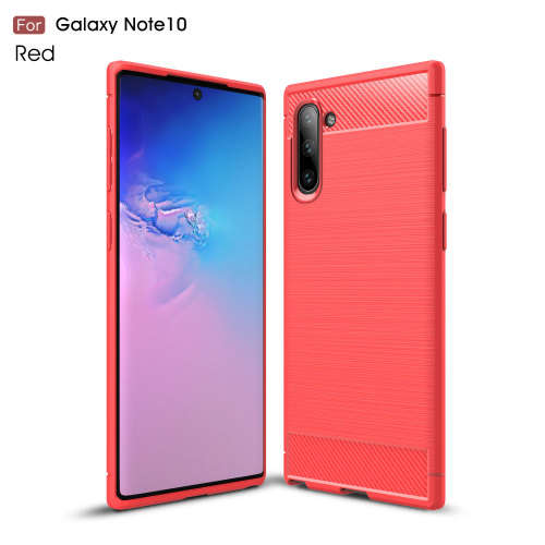 Carbon Fibre Silicone Gel Case Cover For Samsung Galaxy Note10