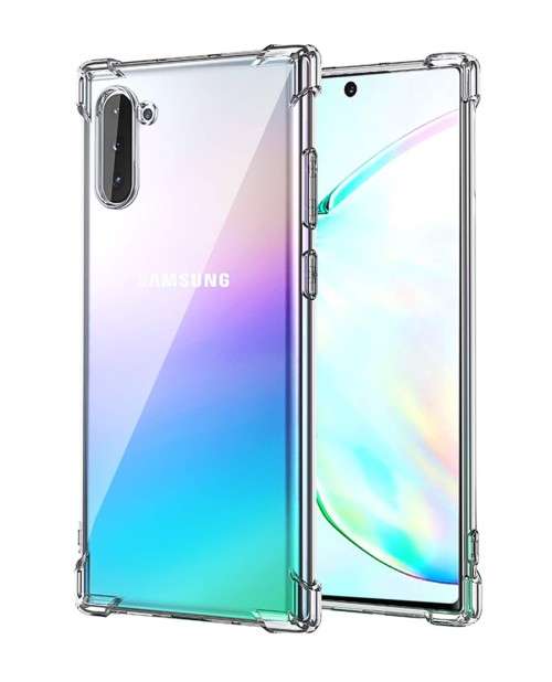 Crystal Clear Slim Protective Cover with Reinforced Corner Bumpers For Samsung Note 10