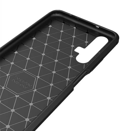 Carbon Fibre Effect Shockproof Protective Back Cover Case for Huawei Nova 5T