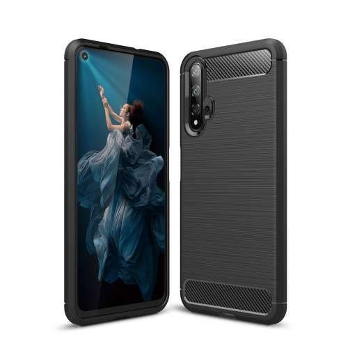 Carbon Fibre Effect Shockproof Protective Back Cover Case for Huawei Nova 5T