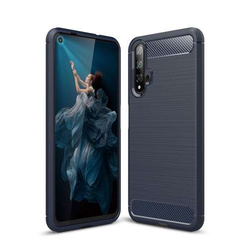 Carbon Fibre Effect Shockproof Protective Back Cover Case for Huawei Nova 5T