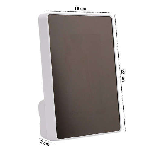 2 in 1 Magic Mirror Cum Photo Frame with LED Light for Sweet Memories (Rectangle)