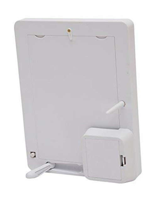 2 in 1 Magic Mirror Cum Photo Frame with LED Light for Sweet Memories (Rectangle)