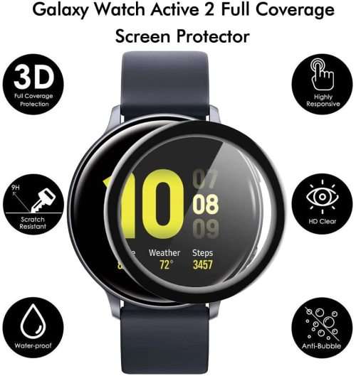 Full Curved Edge Screen Protector Compatible with Samsung Galaxy Watch Active 2 40mm