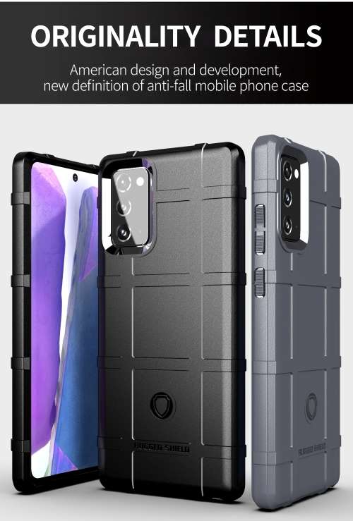 Rugged shield armor matte case cover for Samsung Note 20