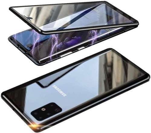Magnetic Clear Double-Sided Tempered Glass Adsorption Cover Case Fo Samsung Redmi iPHONE Apple