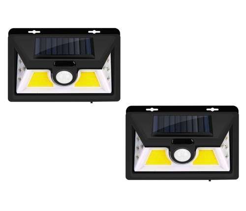 Pack Of 2 Solar Lights 44COB Leds Plus 8LEDs Solar Motion Sensor Wall Light Wireless Motion Sensor