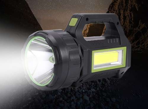 Solar rechargeable hand hold camping lamp with 40 LED beads