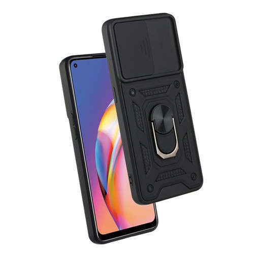 Ring stand holder sliding camera case for Oppo A74 5G A93 5G A54 5G