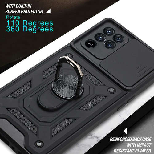 Ring stand holder sliding camera case for Oppo A74 5G A93 5G A54 5G