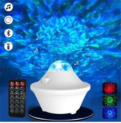 Music galaxy projector light with bluetooth speaker