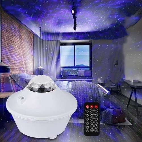 Music galaxy projector light with bluetooth speaker