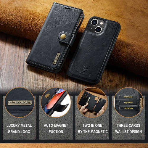 Wallet Compatible Case Leather Flip Cover For iPhone 14 Plus