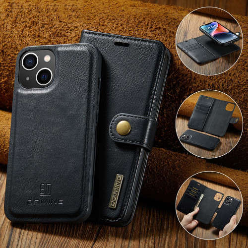 Wallet Compatible Case Leather Flip Cover For iPhone 14 Plus