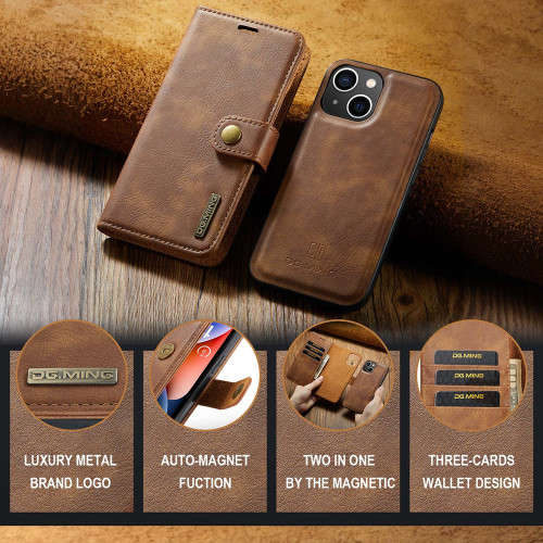 Wallet Compatible Case Leather Flip Cover For iPhone 14 Plus