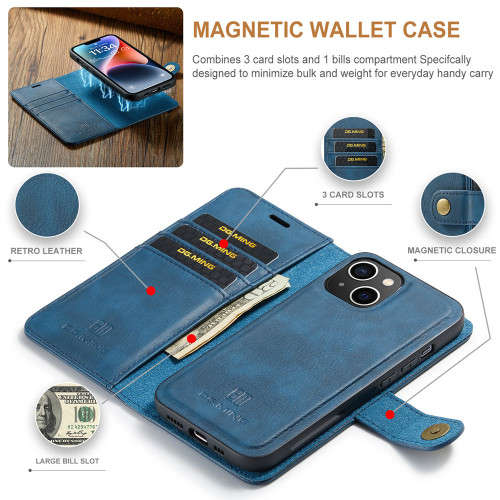 Wallet Compatible Case Leather Flip Cover For iPhone 14 Plus