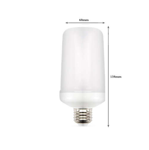 LED flame effect light bulbs 5W 4 modes E26/E27 pack of 2