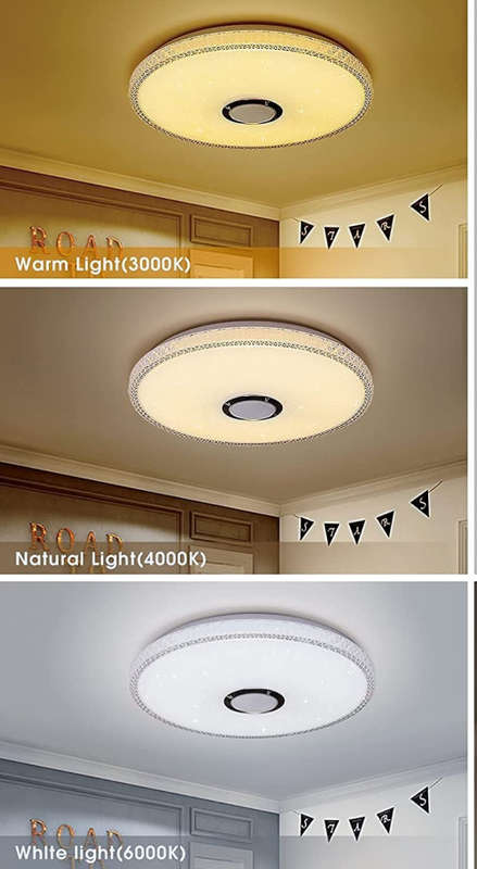 48w LED ceiling light with bluetooth speaker