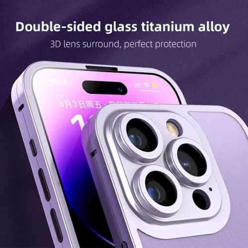 Shockproof Advanced Titanium Alloy Front and Back Case For iPhone Only With Camera Lens Protection