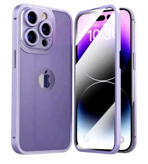 Shockproof Advanced Titanium Alloy Front and Back Case For iPhone Only With Camera Lens Protection