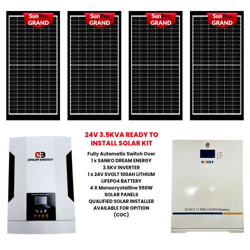Green Energy Solution Perfect Combination of Inverter Lithium Battery and Solar Panels