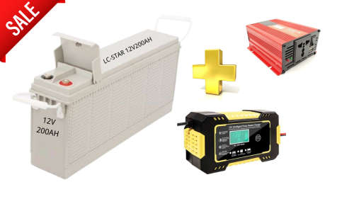1500W load shedding Back Up Power Station System with 12V 200AH Battery and Charger Plug and Play
