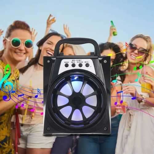 Portable wireless bluetooth speaker with FM radio