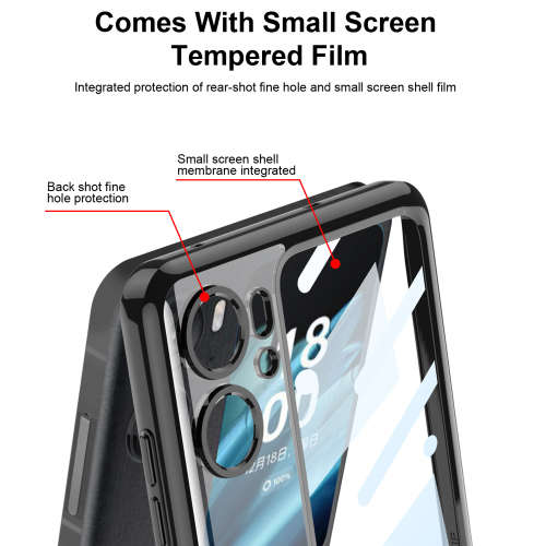 Shockproof drop protection case compatible with Oppo Find N2 Flip