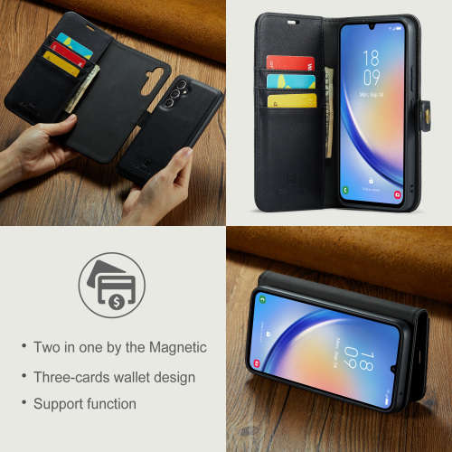 Detachable wallet leather case shockproof case for Samsung A34 Samsung Galaxy A34