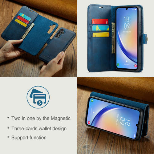 Detachable wallet leather case shockproof case for Samsung A34 Samsung Galaxy A34
