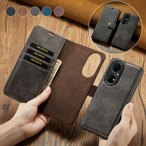Detachable wallet leather case shockproof case for Huawei P50