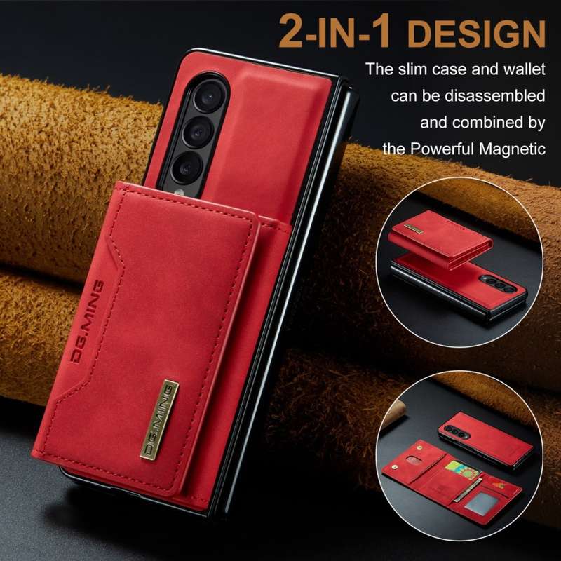Leather shoulder strap phone case for Samsung Z Fold3 Z Fold4 Z Fold5
