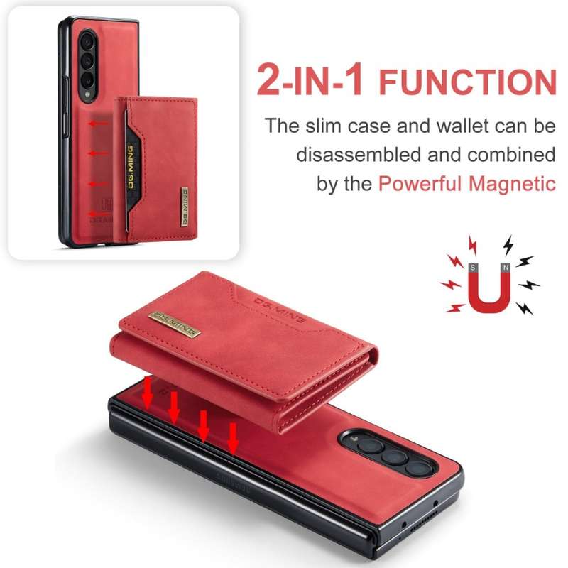 Leather shoulder strap phone case for Samsung Z Fold3 Z Fold4 Z Fold5