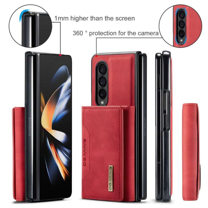 Leather shoulder strap phone case for Samsung Z Fold3 Z Fold4 Z Fold5