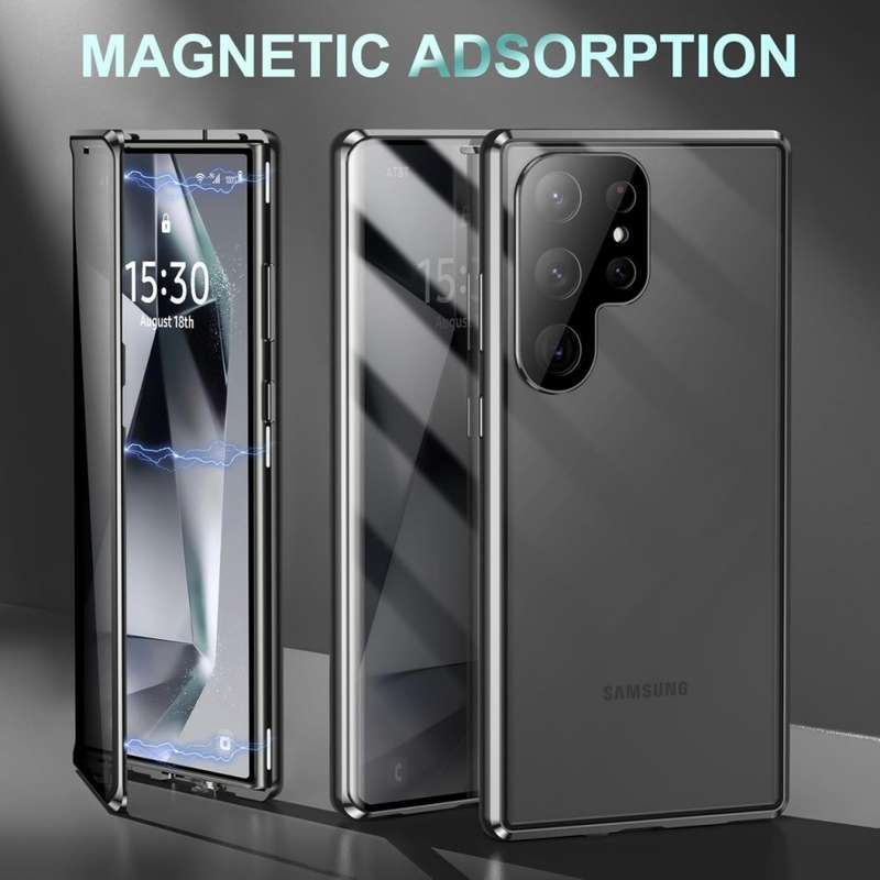 Anti peep magnetic case cover for Samsung S24 series
