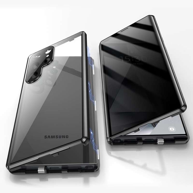 Anti peep magnetic case cover for Samsung S24 series