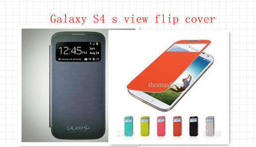 Flip Cover for Samsung S4/S4 mini/ S3/S3 mini (S-View) 6 colours Free screen guard and stylus pen!!!