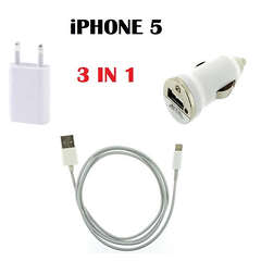 brand new sealed!!3 in 1 Iphone 5 charger kit