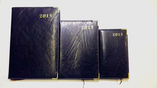 Leather soft cover exclusive 2015 diaries( A4) 260*180mm from R40.00 wholesale price to the public