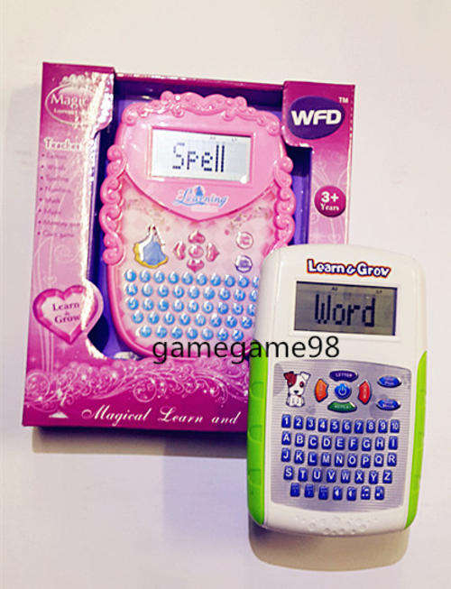 Larger Lcd kid's magical learning computer pad(pink or green)