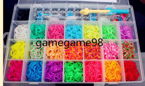 loomband 5000 pcs looms with charms and s clip