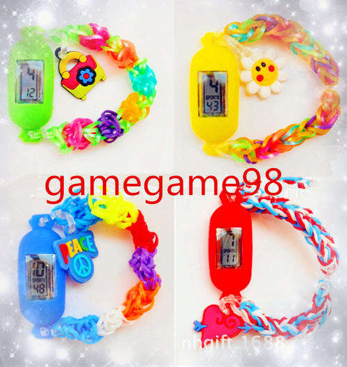 Digital colourful loombands loom bands watches