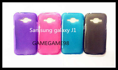 Translucence TPU Gel  Skin Protective Case FOR Samsung galaxy J1 with Free screen guard