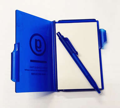 notebook with pen set at R5.00 each