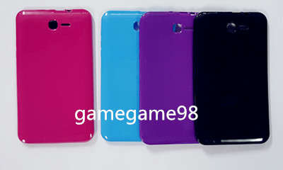 Translucence TPU Gel Rubber  Protective Case for Vodafone 7" Smart Tab with free screen guard