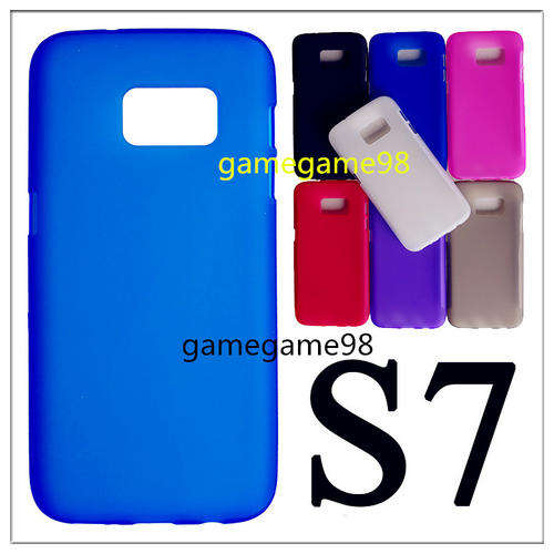 Translucence TPU Gel Rubber  Protective Case for Samsung Galaxy S7 G930 WITH TEMPERED GLASS