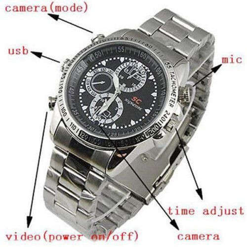 8GB Waterproof  Spy Camera Watch