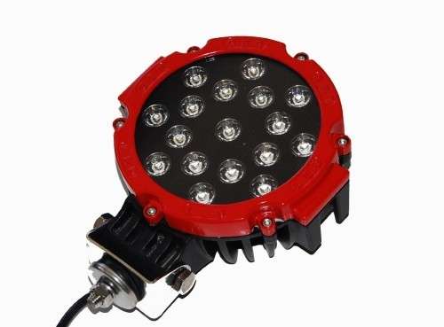 51w Round Led car Light 7" Spot Fog Driving light ( RED COLOUR)