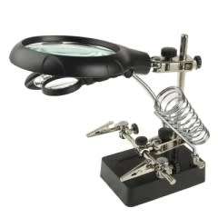 5Led Auxiliary Clip Magnifier AD/DC Inter changeable