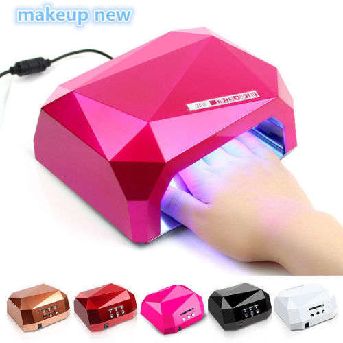36W LED  Nail Dryer Diamond Shape Curing Lamp Machine For UV Gel Nail Polish